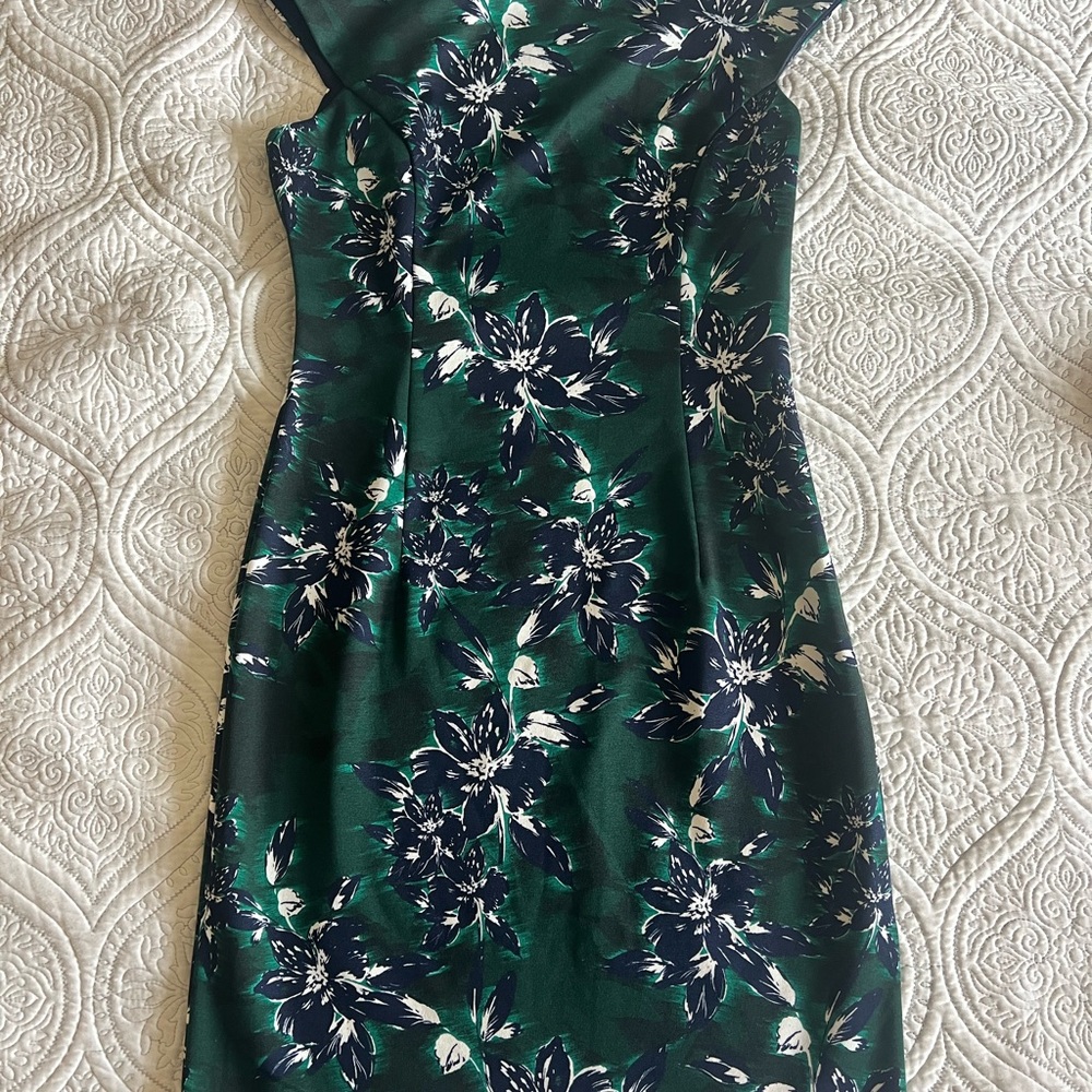 Wisp Chic Floral Green Dress